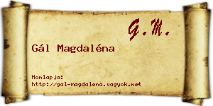Gál Magdaléna névjegykártya