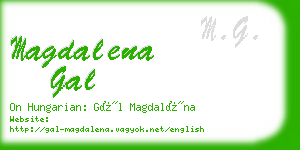 magdalena gal business card